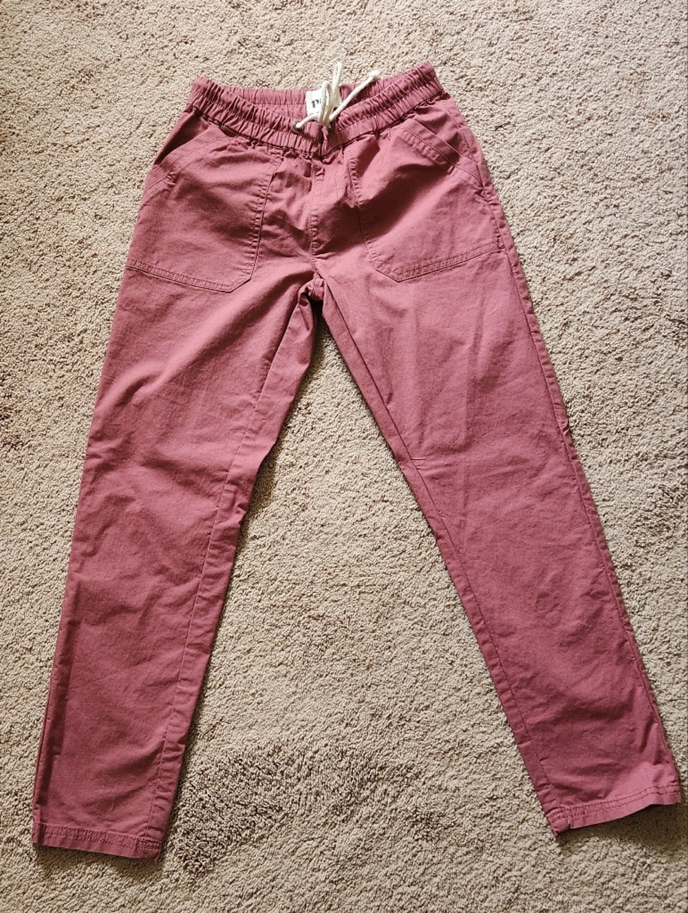 pact woven organic twill roll up pant outdoor camp trail hike ladies XS - Picture 3 of 5